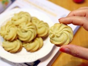 曲奇的纹理非常清晰。