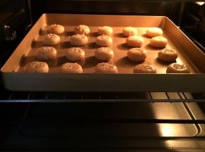 入预热好的烤箱中层，上下火175度16分钟左右，上色即可。