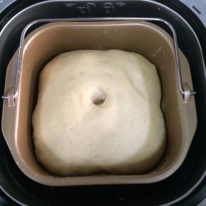 接着面团发至2倍大。