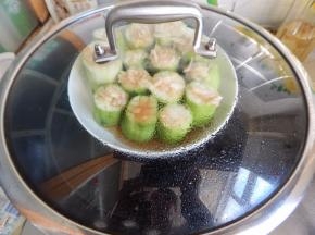 然后上锅蒸10分钟