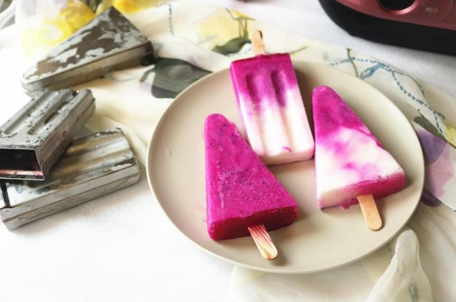 火龙果酸奶冰棍