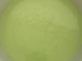 10:倒入全部抹茶糊后震平，入冰箱冷冻备用。