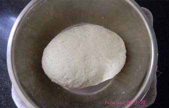 将面疙瘩揉成光滑的面团，室温下发酵；