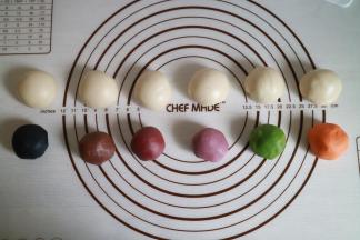 油皮也同样分成六份