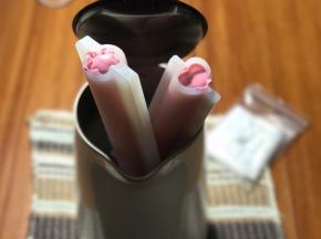 准备一个高筒的量杯，或者暖水壶，放进去挤好慕斯，挤完轻磕一下，磕实了，放进冰箱冷冻至少三个小时。