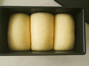 发酵55分钟至八九分满，盖上盖子，烤箱预热，160℃烤35分钟，学厨黑金刚吸热，为了避免上色严重，土司盒上要盖锡纸