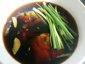 腌好的牛腱子，加生姜，料酒少许，葱段，水要比肉高一点，大火烧开，中火炖，炖到筷子可以插进去就可以了，