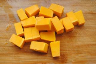 南瓜切小块
