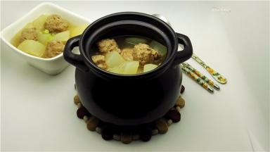 丸子香，冬瓜软面好吃。