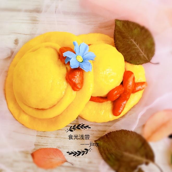 花样面食之草帽奶黄包