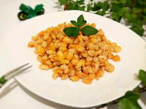 咸香酥脆，金沙玉米粒做好了！