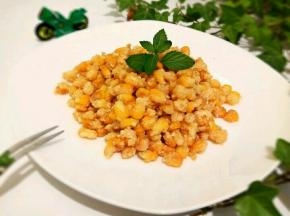 咸香酥脆，金沙玉米粒做好了！