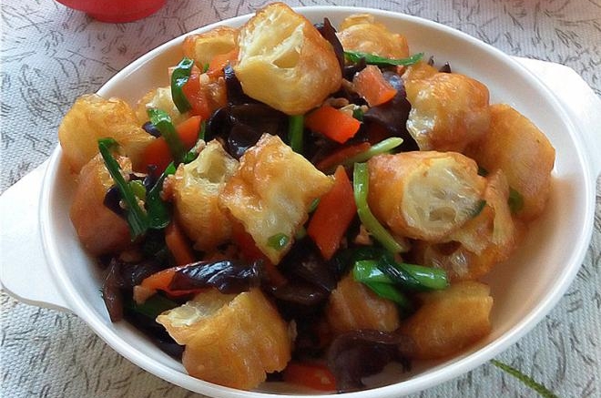肉末油条