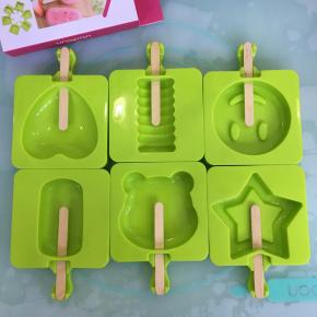 雪糕模具洗净沥干水插入雪糕棒。