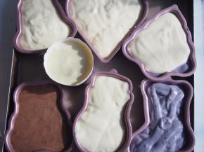 将剩余面糊倒入模具中。烤箱预热至150度，中层上下火，40分钟左右熟透即可