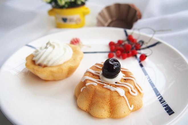 蔓越莓天使杯子蛋糕