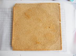 烤箱预热，中层，上下火，165度，25分钟左右，用牙签插入不粘即可，烤好后倒扣撕去硅胶垫