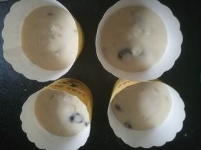 装入纸杯中，1/2满