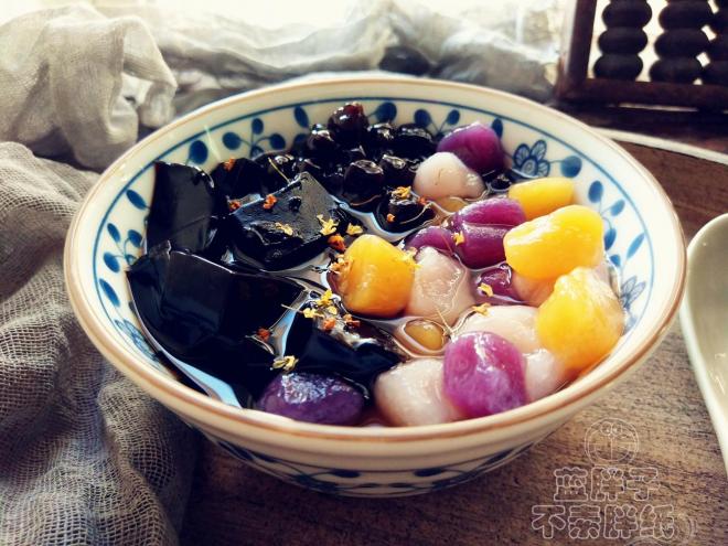 秒杀鲜芋仙的三色芋圆