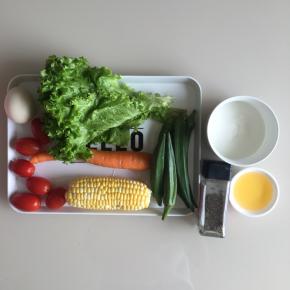 准备好材料，蔬菜全部洗净