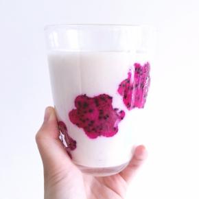 这是一杯颜值与味道并存的奶昔～