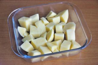 放入玻璃烤盘。