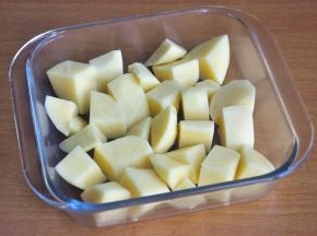 放入玻璃烤盘。