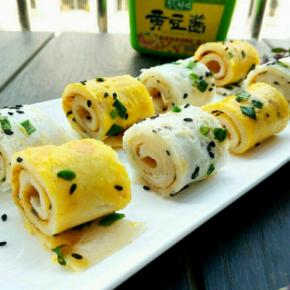 再切成小段，摆盘