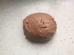 将面团与巧克力豆揉匀，放到28度环境下进行一发