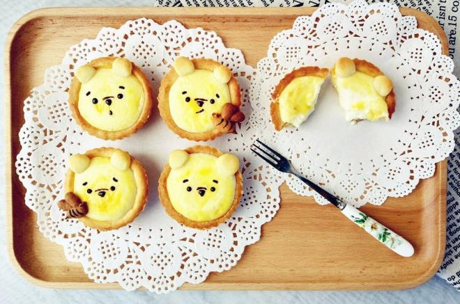 维尼熊流心芝士挞