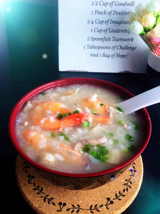 鲜虾瑶柱海鲜粥