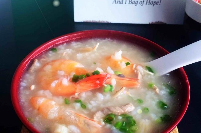 鲜虾瑶柱海鲜粥