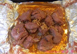 入烤箱，上下管190度烤制40分钟后，打开锡纸包；