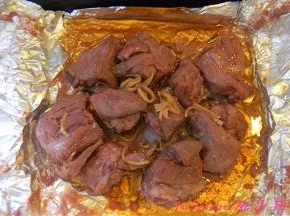 入烤箱，上下管190度烤制40分钟后，打开锡纸包；