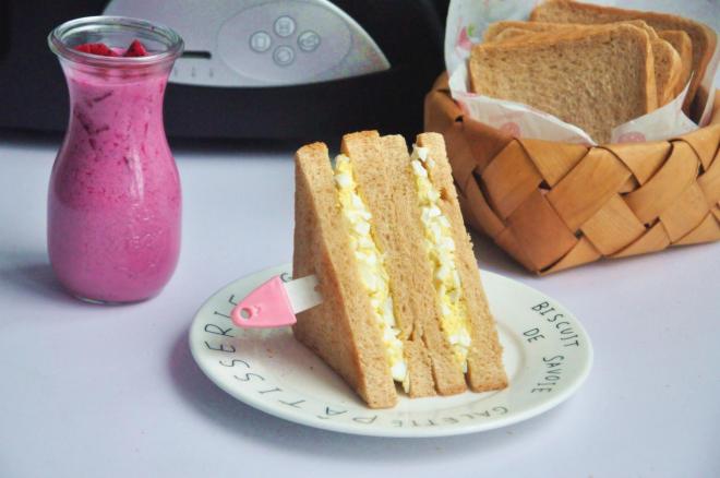 红糖全麦鸡蛋三明治