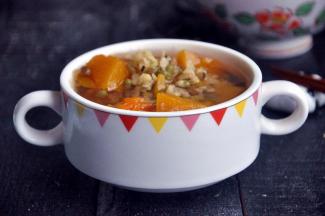 用南瓜来缓和绿豆的寒凉。