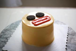 淡奶油淋面的光泽度棒棒哒