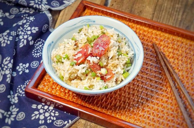 豆角腊味炒饭