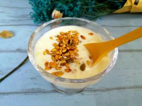 配上自己做的多谷物，早餐来一杯，营养又美味