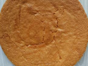 在切掉的表层蛋糕坯上，用牙签画出鹿的大致轮廓，我这个脖子有点儿短了，耳朵有点儿大了，大家做的时候可以酌情修改