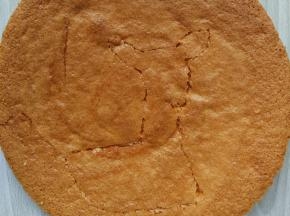 在切掉的表层蛋糕坯上，用牙签画出鹿的大致轮廓，我这个脖子有点儿短了，耳朵有点儿大了，大家做的时候可以酌情修改