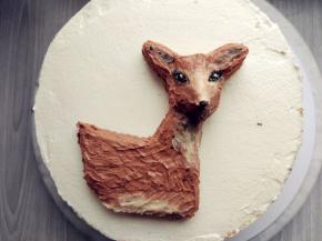 黑色色素调好的奶油霜，画出眼部轮廓，黑眼球和高光