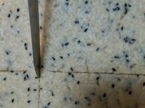 然后切小片 放入烤盘  烤箱预热好   150度烤20分钟左右即可   放凉就变得脆脆的了