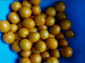 金桔洗干净，用盐水泡15分钟。。控下水份