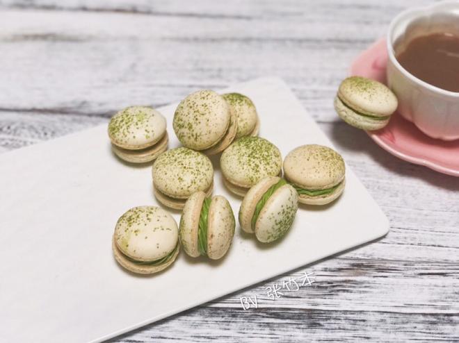 意式抹茶马卡龙