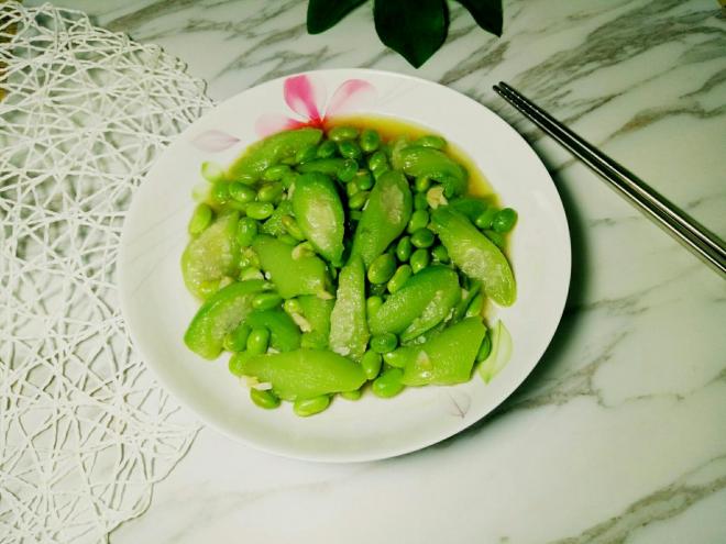 丝瓜炒毛豆