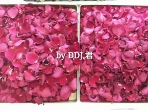 一片一片的把花瓣撕下来，这步很虐心。。。我图片上是两斤花的花瓣。这个方子是一斤花的花瓣，也就是用了一盘花瓣