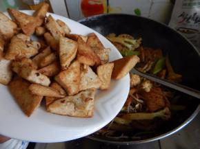 在加入豆腐