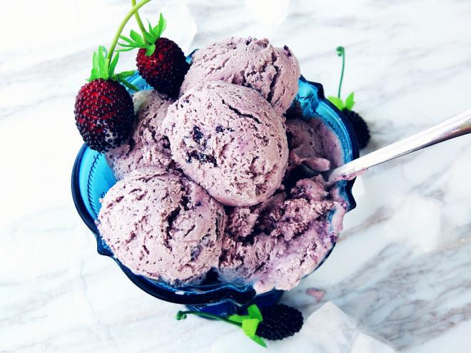 桑葚香蕉冰淇淋