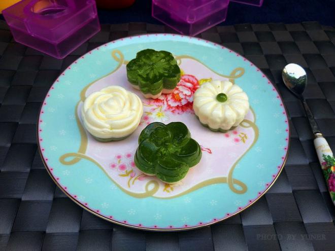 抹茶奶酪布丁#阳晨和果子模具试用#